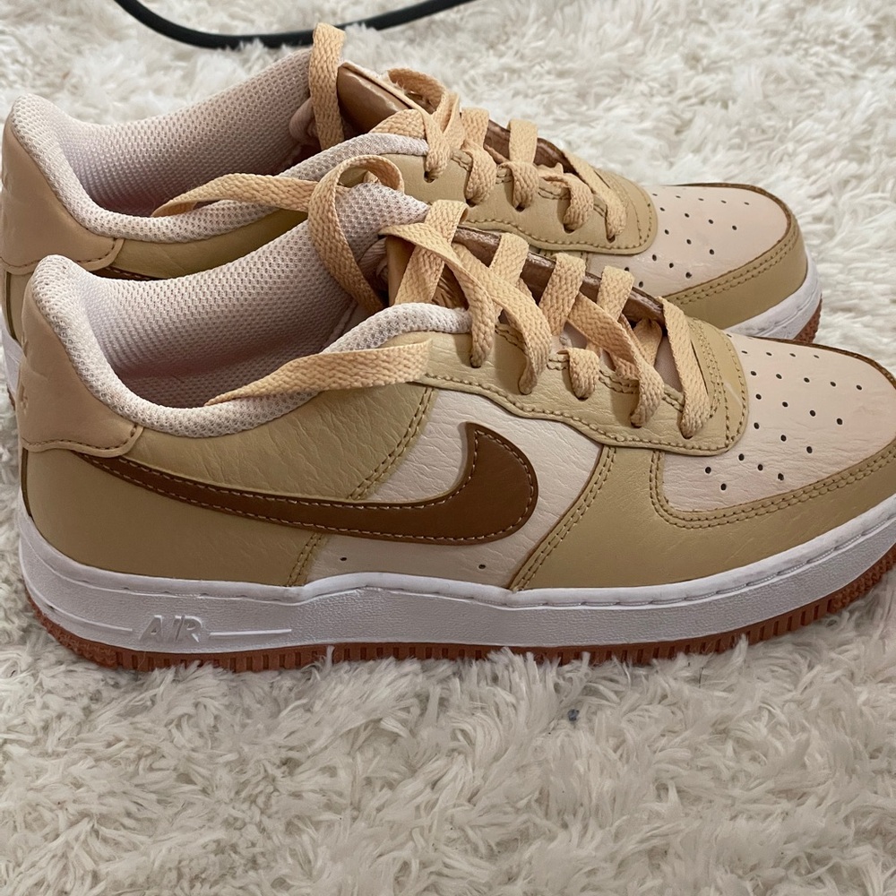 Nike Kids Sneakers - Brown and White